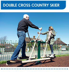 double cross country skier