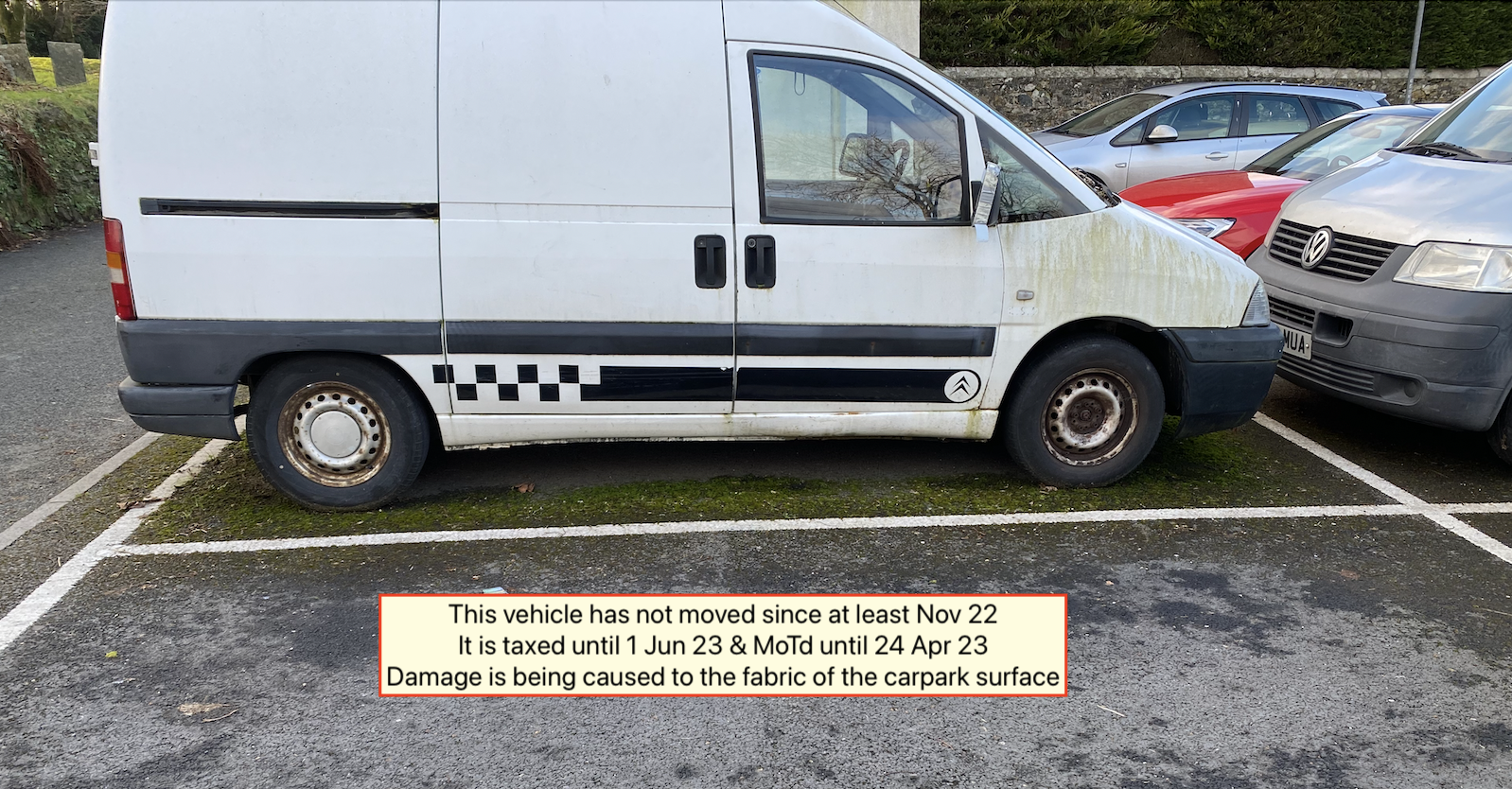 Vehicle Parking St Cleer village car park
