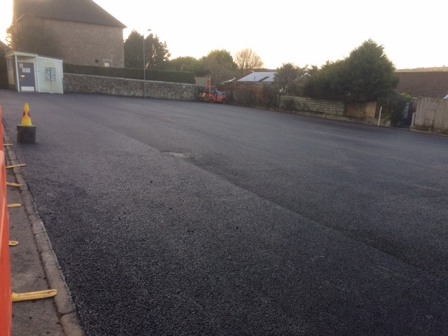 Freshly laid tarmac
