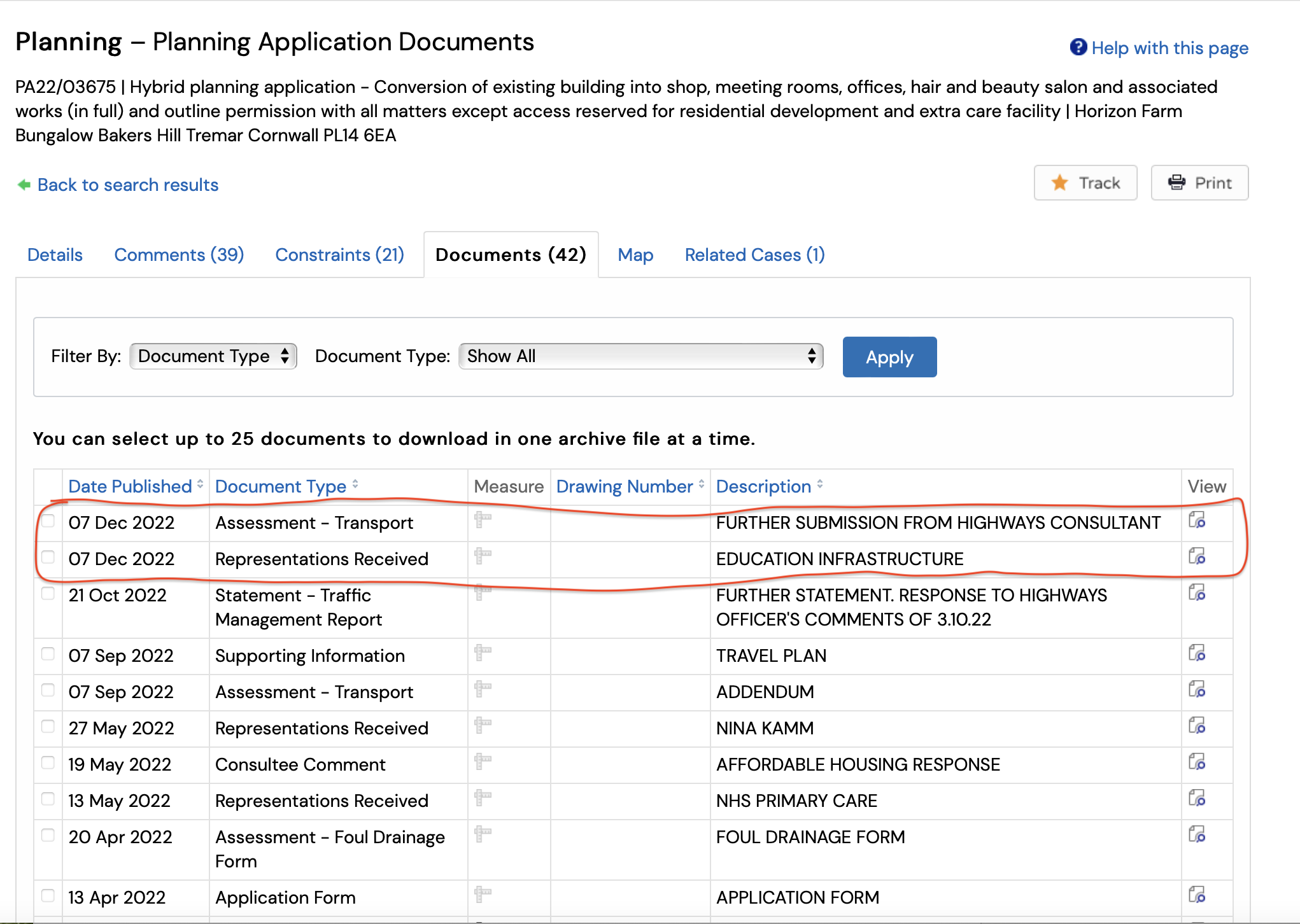 Horizon Farm Planning Application